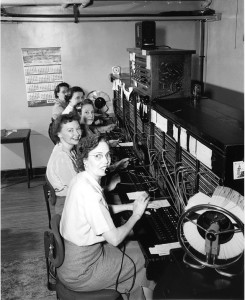 Picture of telephone operators